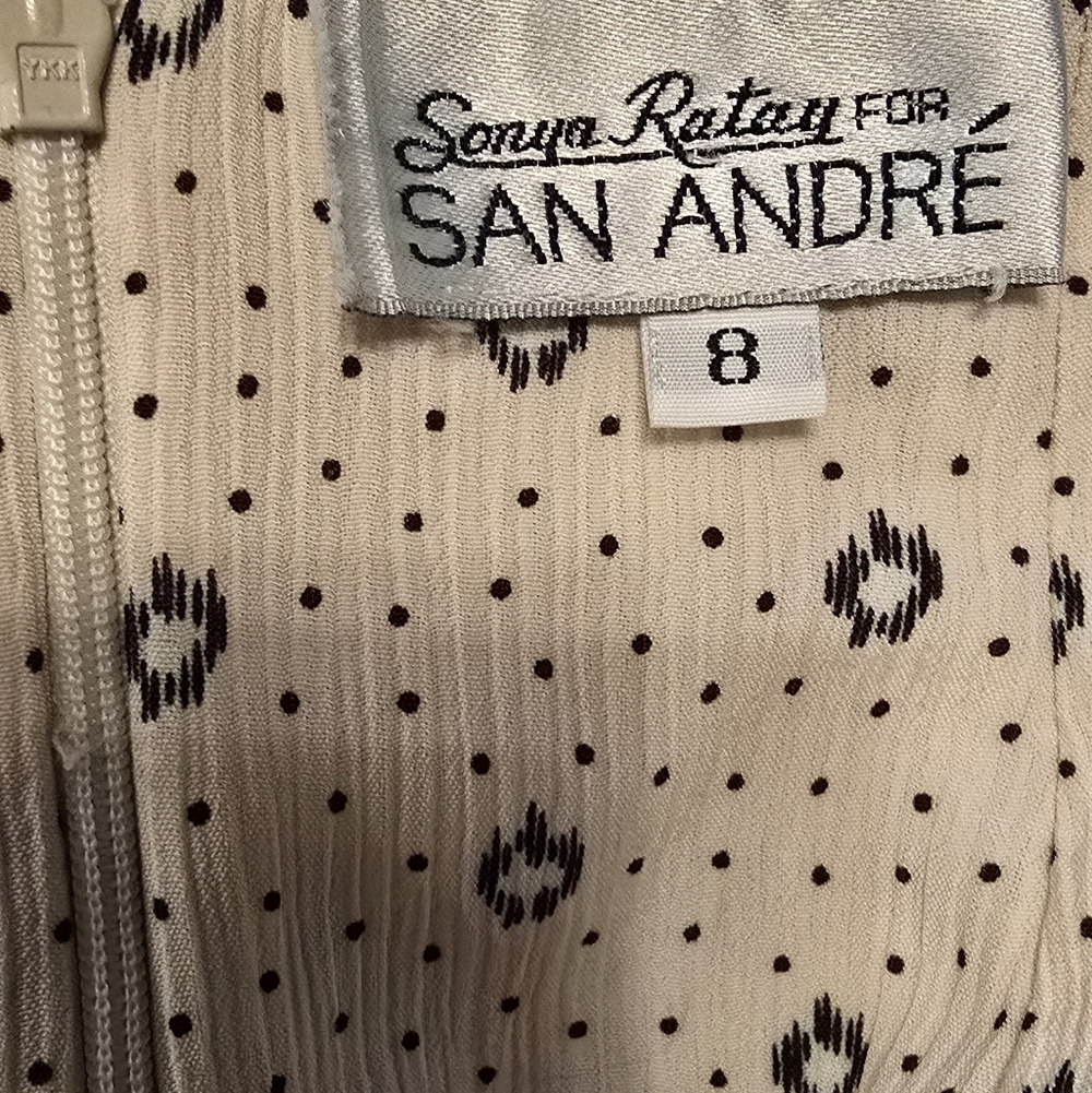 Sonya Ratay for San André Vintage Polka Dot Midi Skirt - Picture 6 of 6